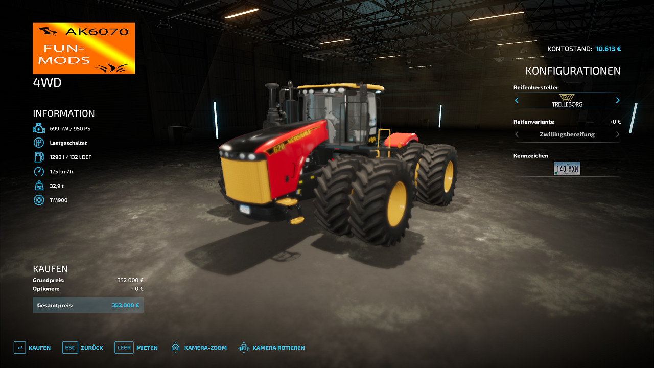 high speed tractor Versatile